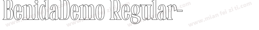 BenidaDemo Regular字体转换